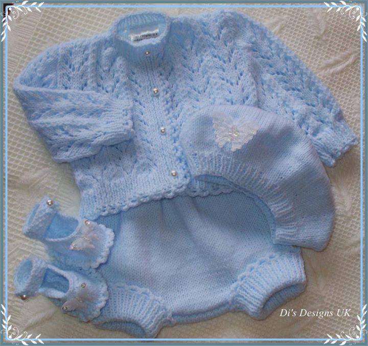 erkek bebek için örgü tulum ve hırka takımı Örgü Dantel