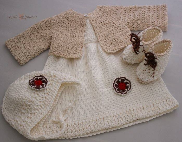kremrengi tığ işi örgü bebek elbise ve bolero modeli kremrengi tığ işi örgü bebek elbise ve bolero modeli