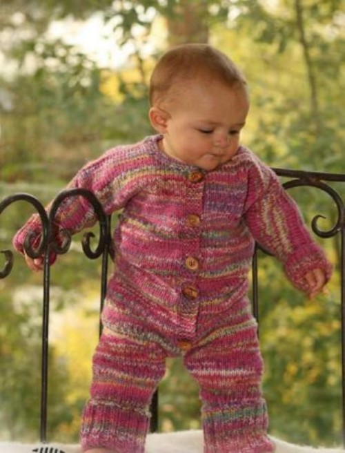 rengarenk akıllı ip örgü bebek tulumu modeli Örgü Dantel