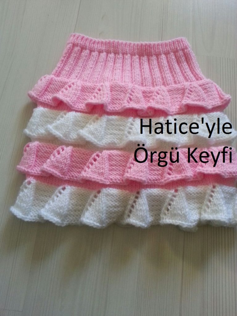 Volanlı etek yapımı