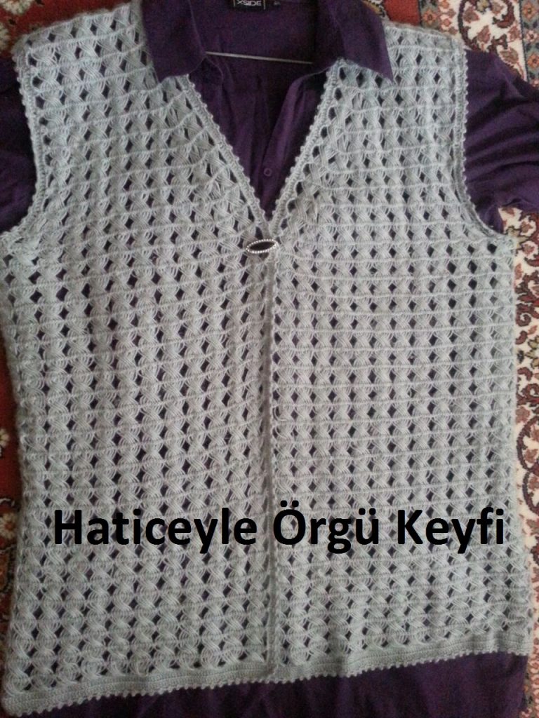 Oklava ile bayan yelek yapımı