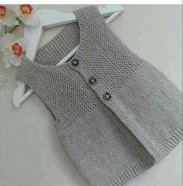 Yan örülen yelek yapımı