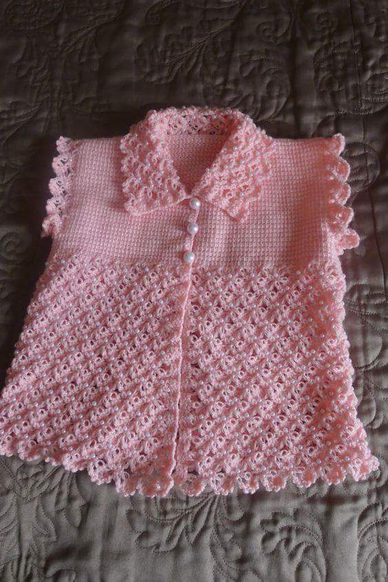 Tunus Ve Tığ İşi Yelek Modeli Örgü Dantel ve El işleri Sitesi