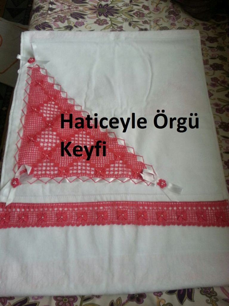 Köşe havlu kenarı yapılışı