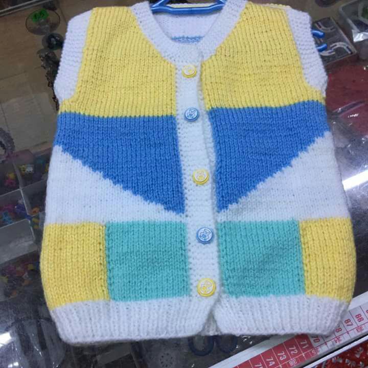 Renkli yelek yapımı.