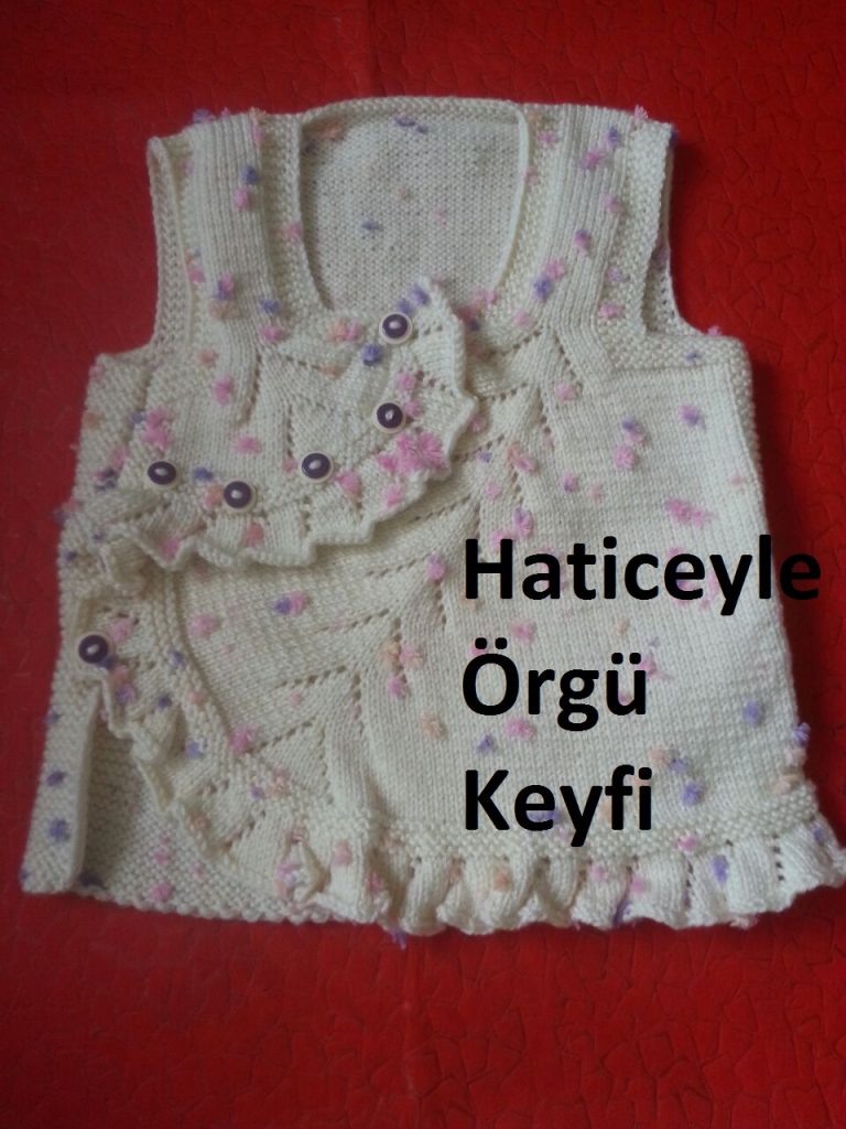 Volanlı süslü yelek yapımı