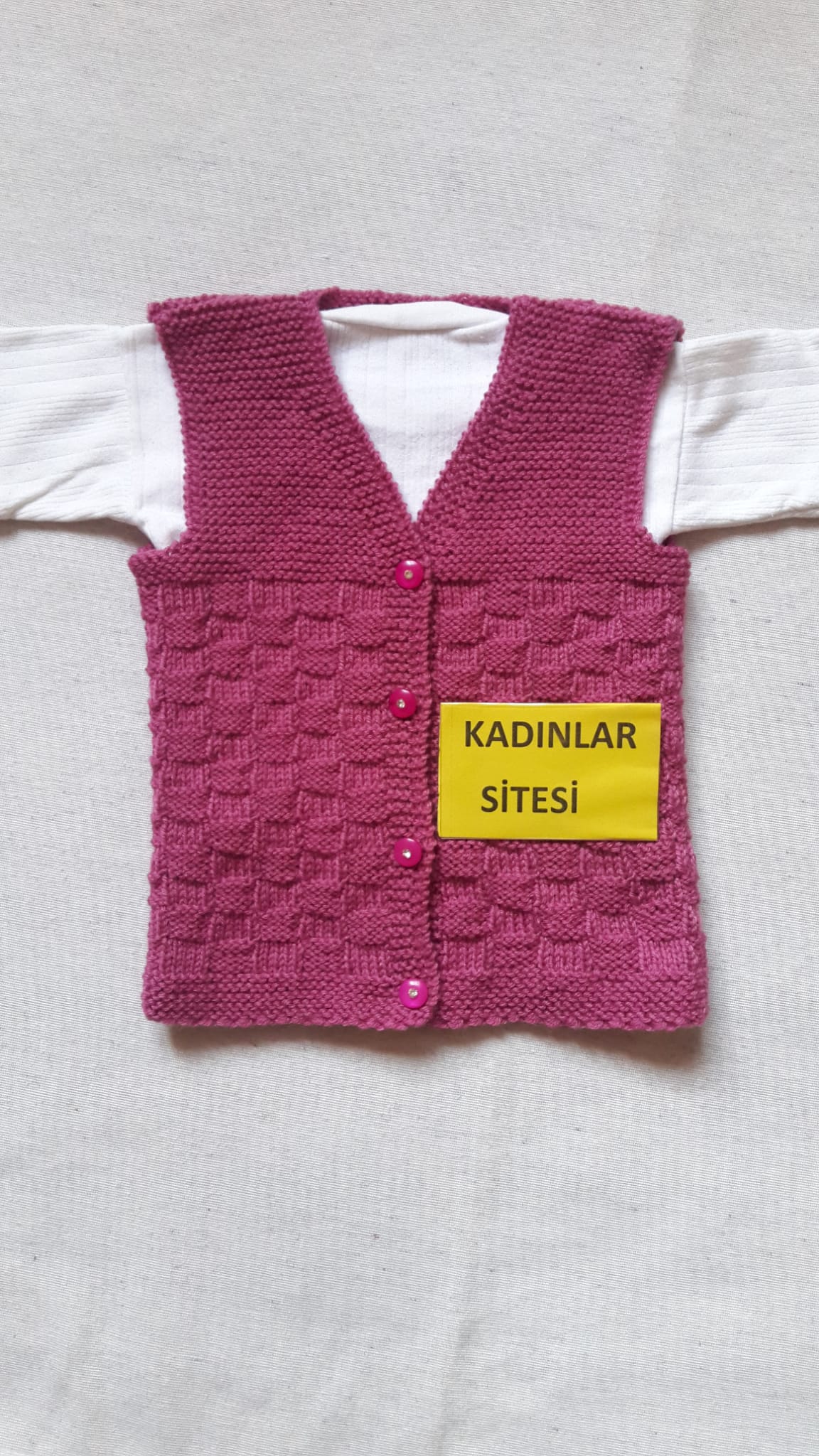 1 Topak İple Yenidoğan Bebek Yeleği Nasıl Örülür? Örgü Dantel ve El